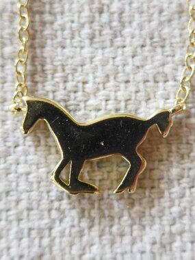 A New Day Goldtone Horse Necklace